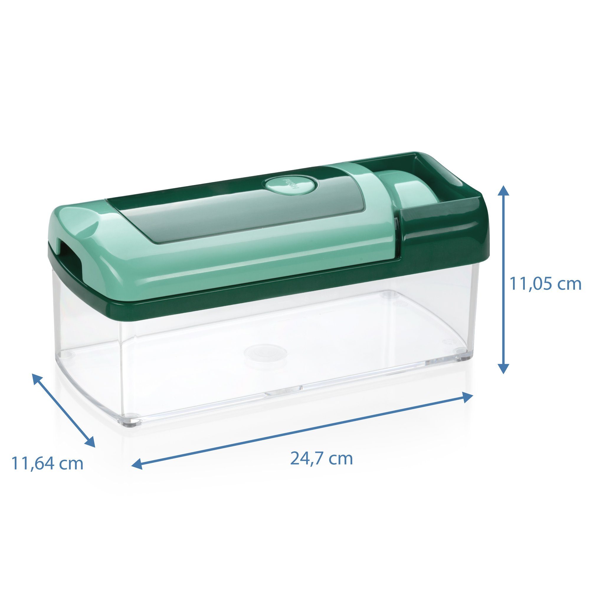 Genius Gemüseschneider Nicer Dicer Fusion smart, 23 Teile, Würfel, Stifte, Gemüsehobel mit 1250ml Fassungsvolumen