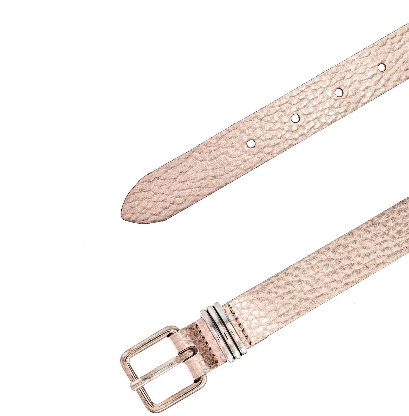 Tamaris Ledergürtel in Metallic-Optik