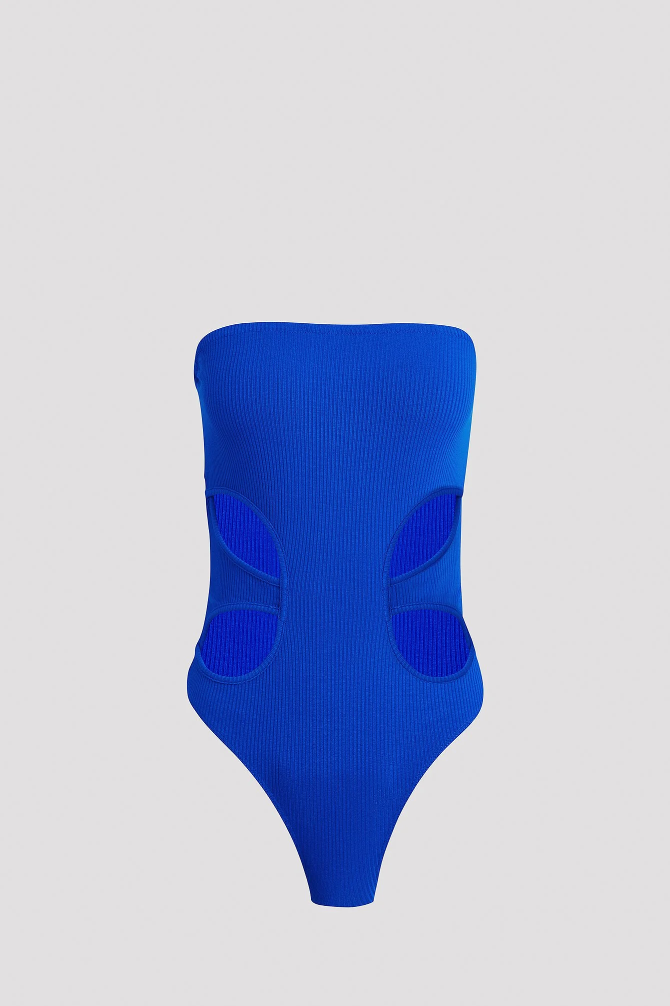 Bandeau-Rippenbody mit Cut-Out