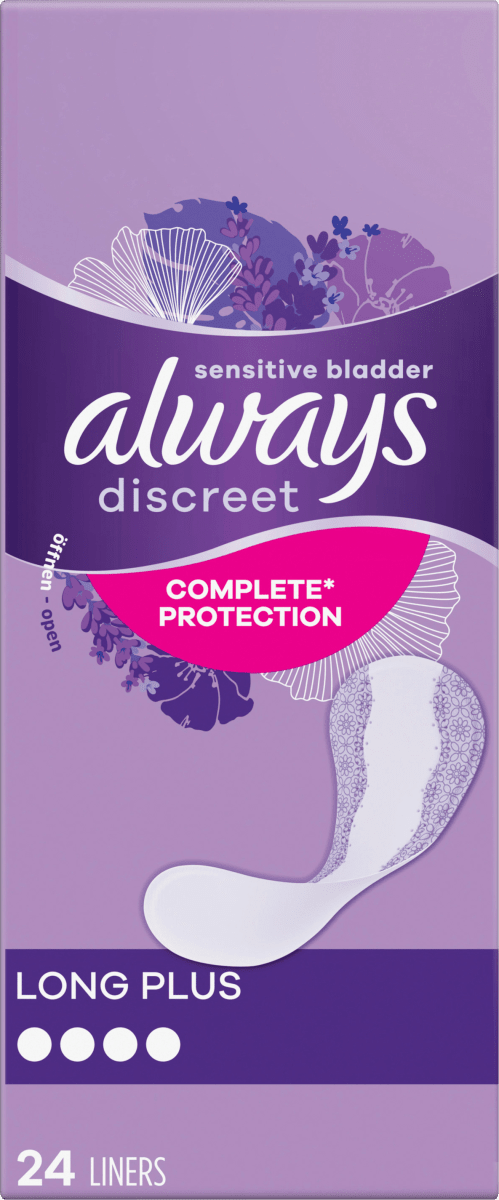 discreet Slipeinlagen Inkontinenz Long Plus, 24 St