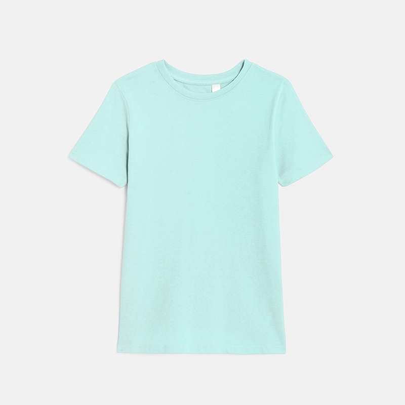 T-shirt basique manches courtes bleu garçon