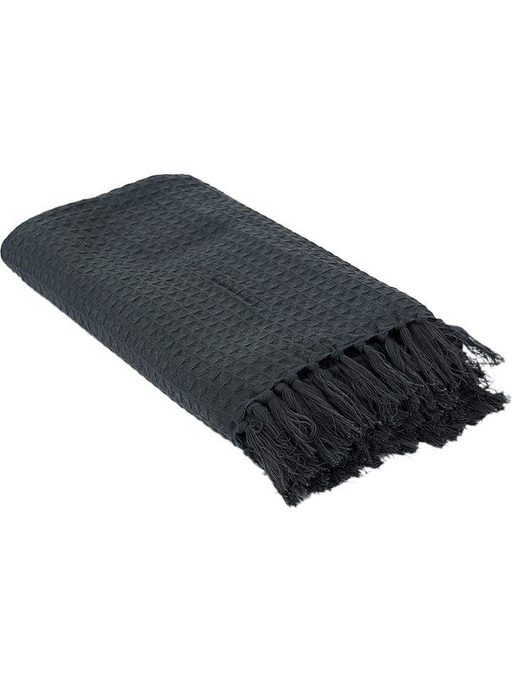 THE HOME DECO FACTORY Plaid in Anthrazit - (L)160 x (B)130 cm günstig kaufen onesize