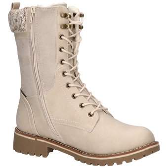 Charmosa Schnürstiefelette in beige