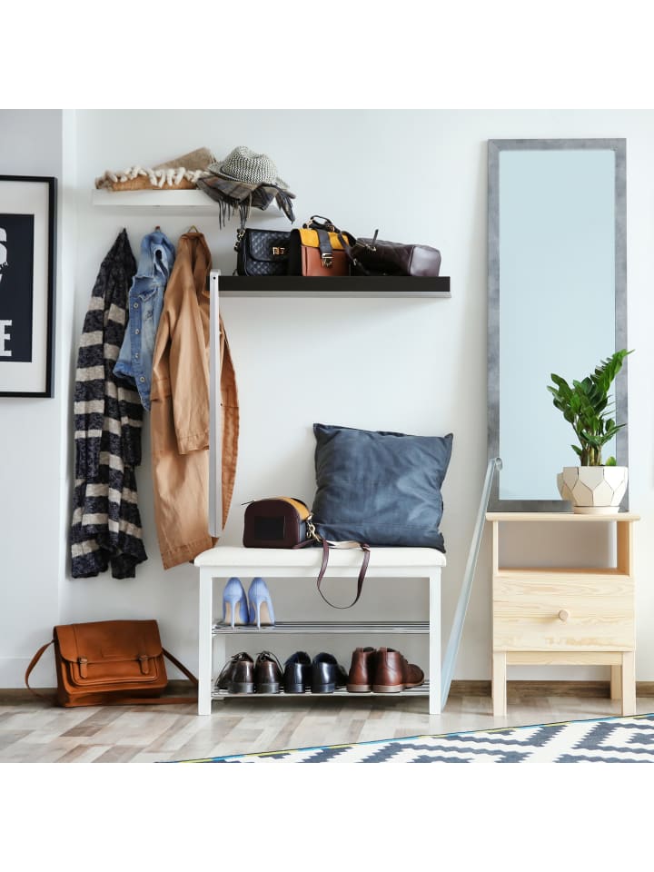 relaxdays 2 x Schuhlöffel in Silber - 70 cm günstig kaufen onesize