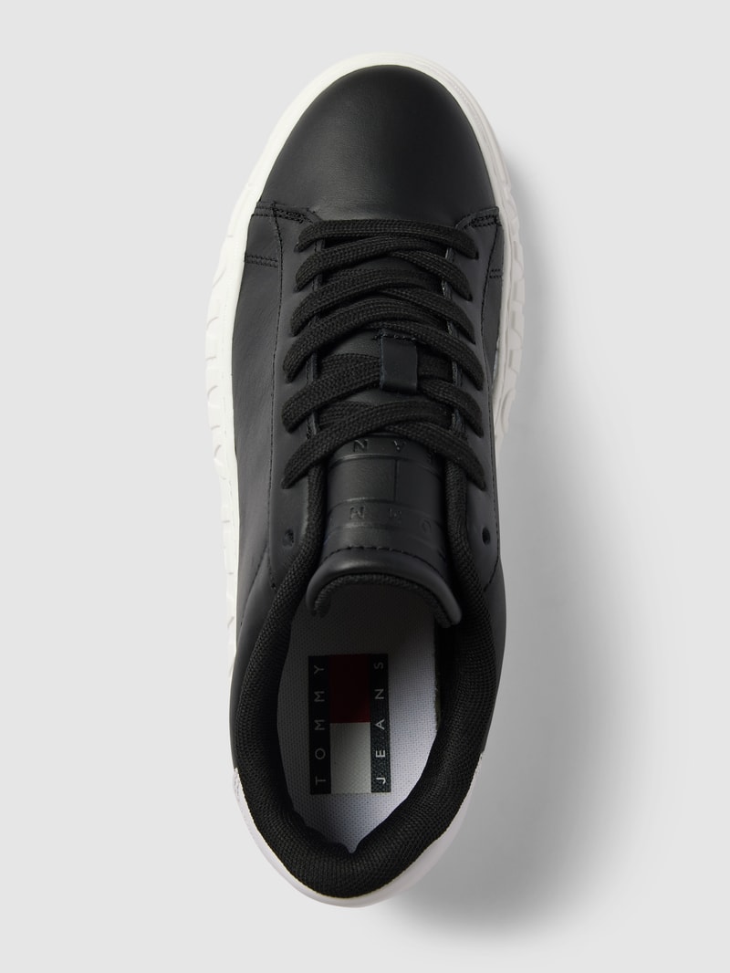 Sneaker mit Plateausohle Modell 'NEW CUPSOLE' in schwarz
