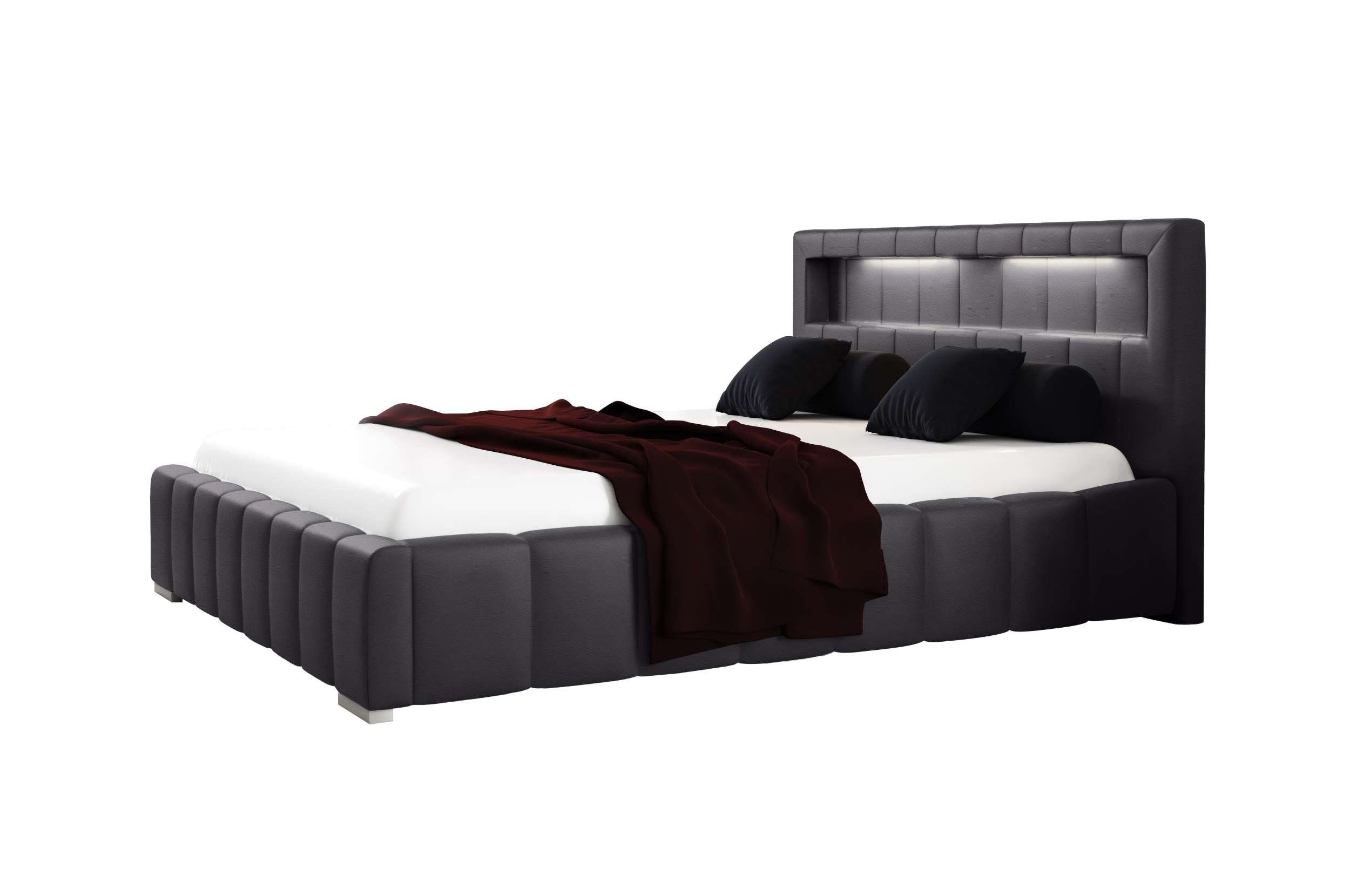 Stylefy Polsterbett Jonas (Schlafzimmerbett, Bett), 120/140/160/180/200x200 cm, wahlweise mit Bettkasten, mit Lattenrost