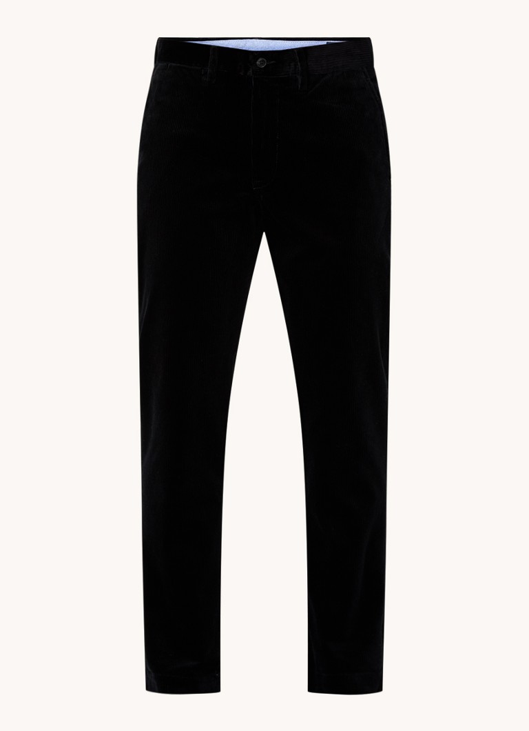 Pantaloni chino slim fit din catifea reiată Ralph Lauren cu buzunare laterale