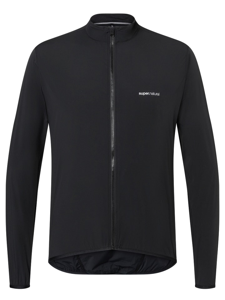 super.natural Merino Fahrradjacke M UNSTOPPABLE WINDBREAKER in schwarz günstig kaufen