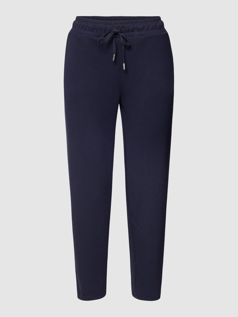 Sweatpants mit Paspeltaschen am Gesäß in dunkelblau