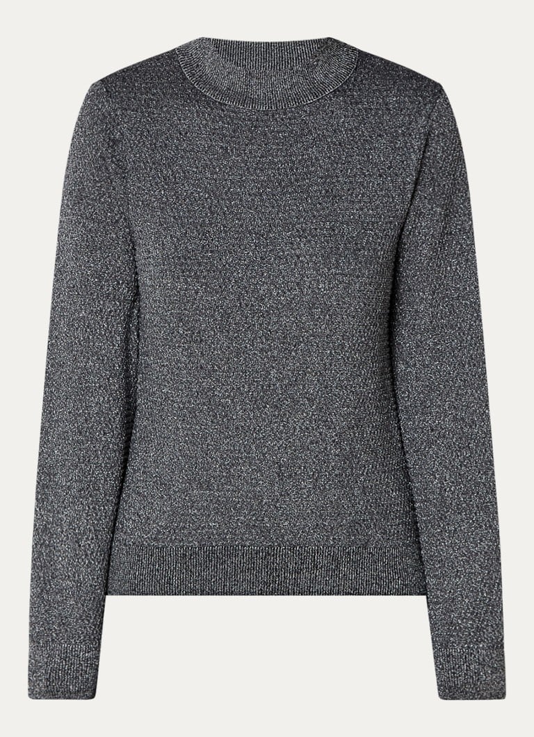 Pull Taifun en maille fine mélangée de coton biologique et de lurex