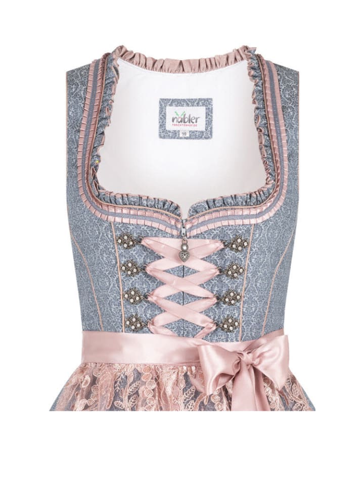 Nübler Mini Dirndl Eileen in Blau günstig kaufen