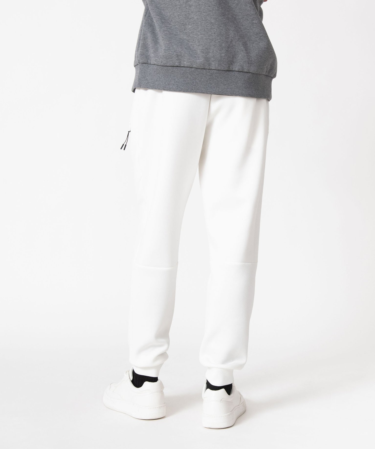 Pantalon de jogging en maille extensible homme blanc | GEMO