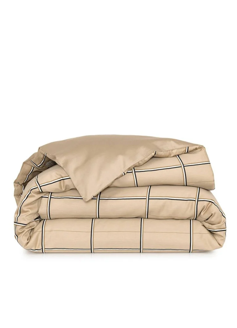 Copripiumino in raso a quadri HUGO BOSS - 80 fili/cm² - federe non incluse