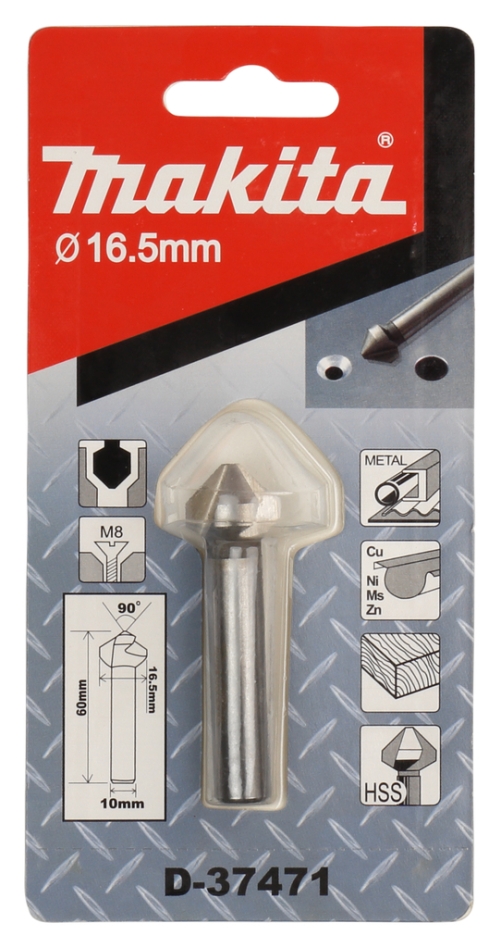 Makita Tilbehør D-37471 Forsænkningsboremaskine 16,5 x 60 mm 3-skær
