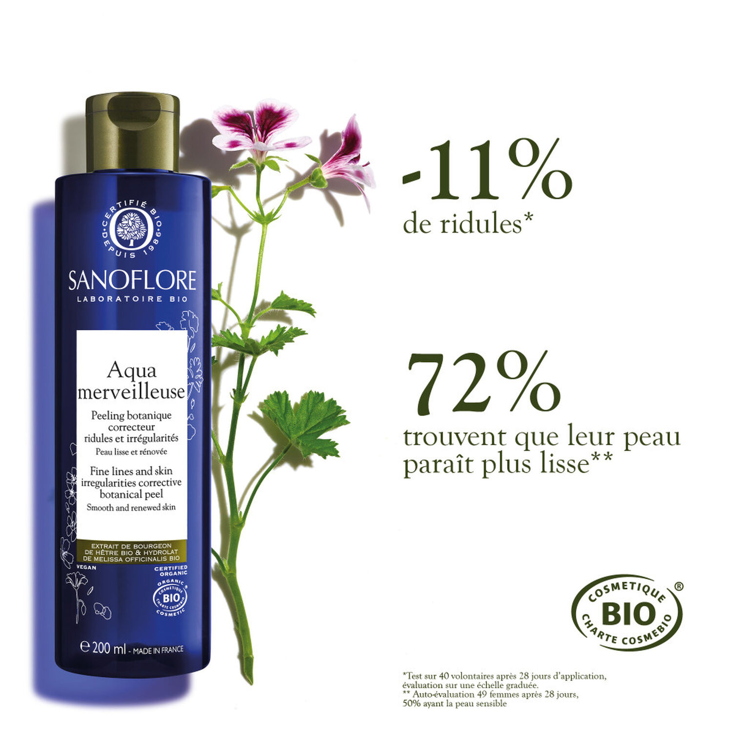 Sanoflore Aqua Merveilleuse Peeling Botanique Régénérant 200 ml