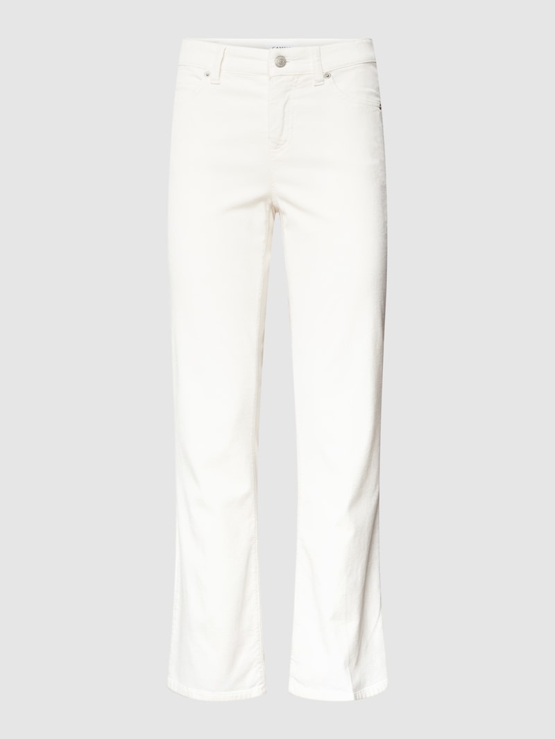 Cordhose im 5-Pocket-Design Modell 'PARIS' in offwhite
