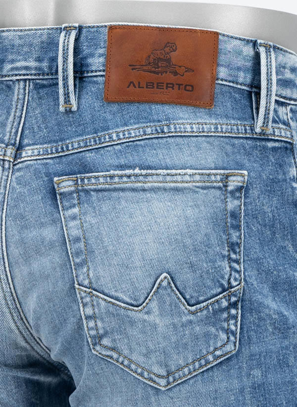 Alberto, Jeans Slipe, Tapered Fit, Bio Baumwoll-Stretch, blau