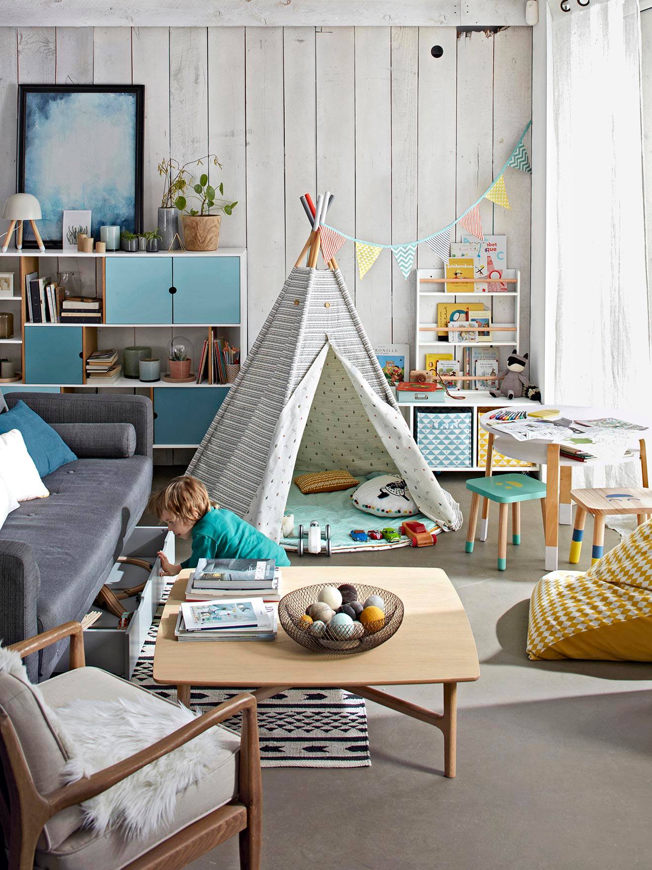 Tipi réversible Géronimo caramel