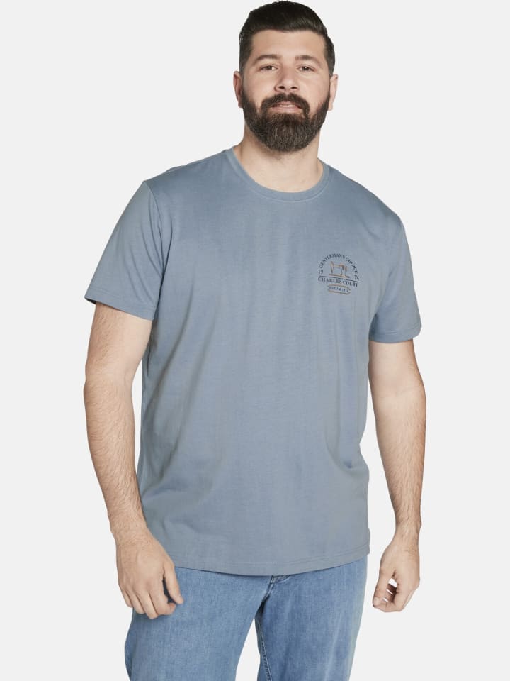 Charles Colby T-Shirt EARL JASPER in hellblau günstig kaufen