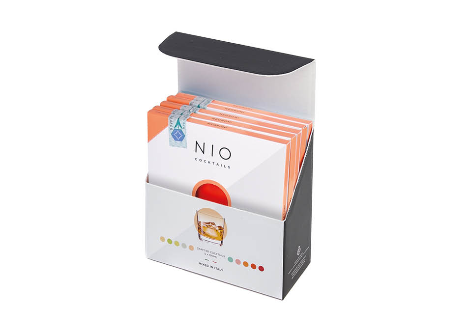 Box da 5 Negroni Cocktail Ready to Drink Nio Cocktails 500 ㎖, Coffret