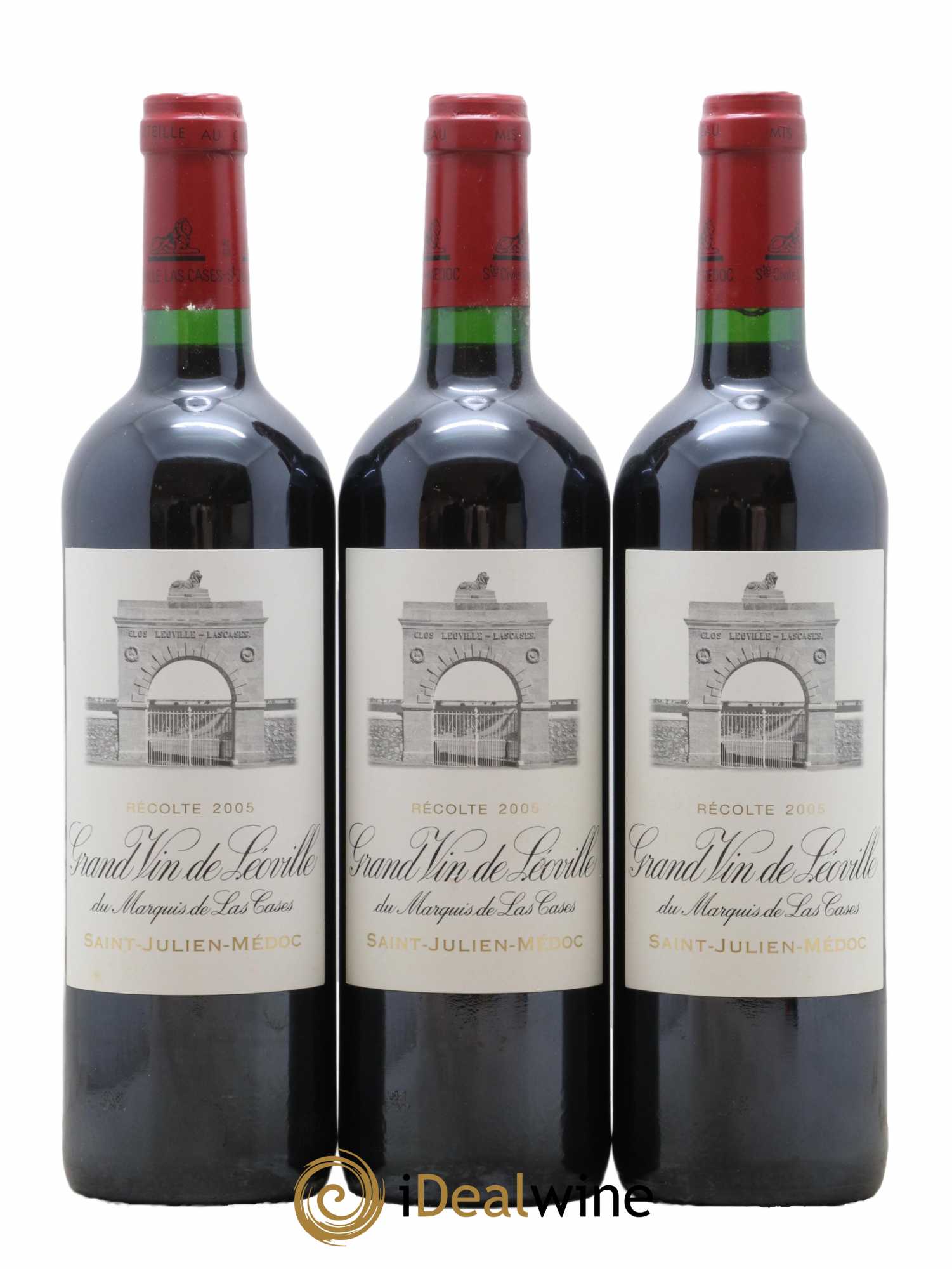 Château Léoville Las Cases 2ème Grand Cru Classé  2005 - Lot de 3 Bouteilles