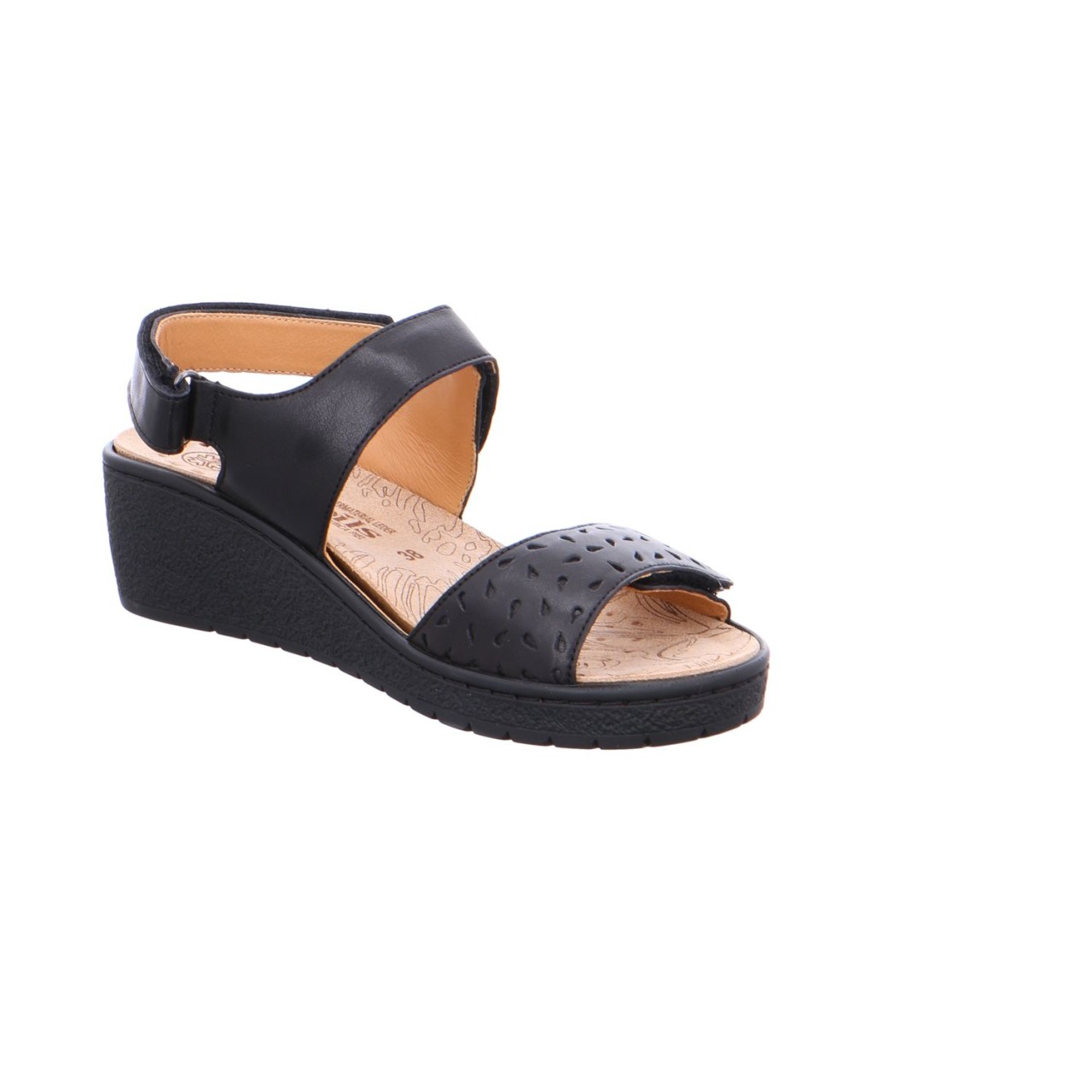 MEPHISTO Komfort Sandalen schwarz BLACK