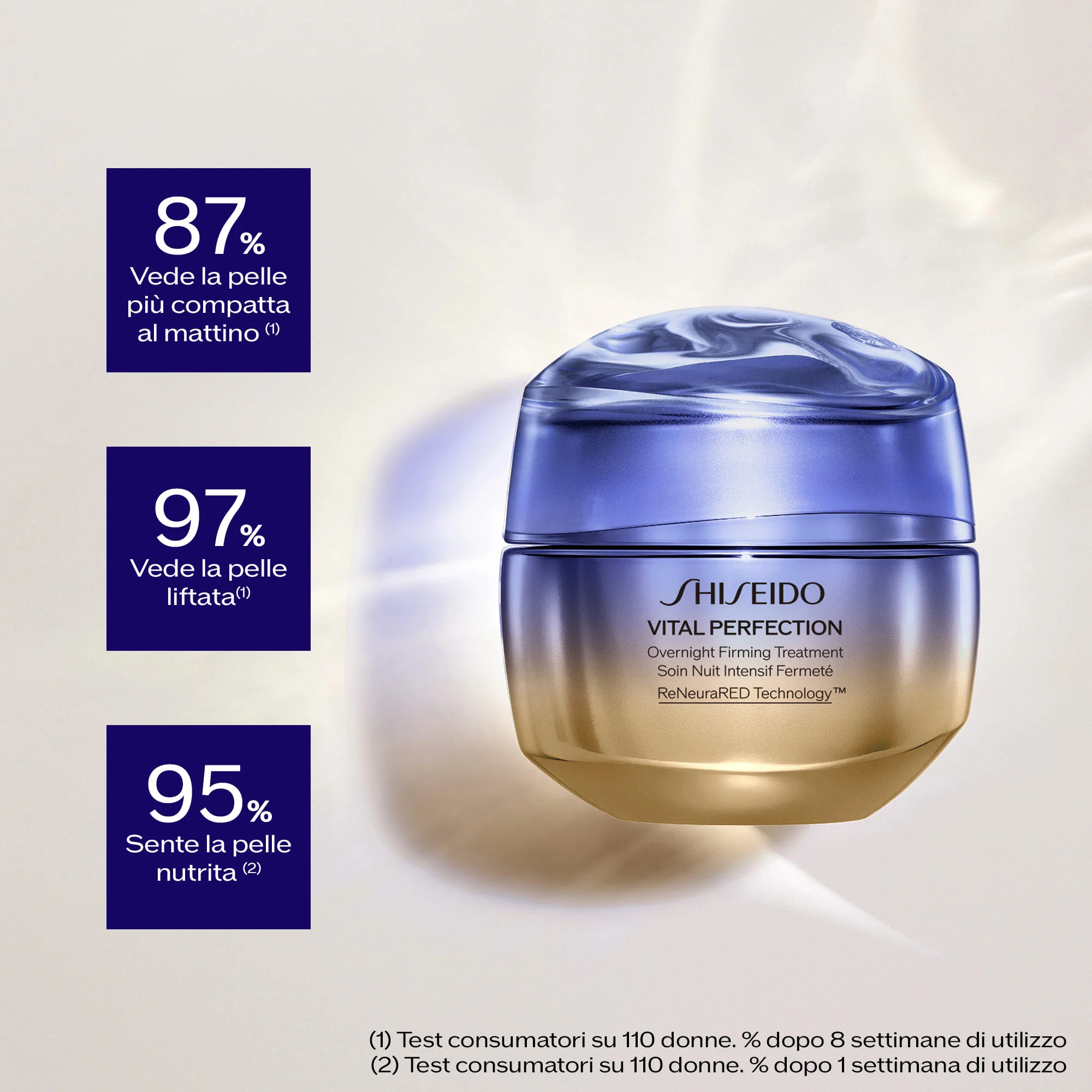 Vital Perfection Overnight Firming Treatment - täyttöpakkaus - Kasvojen kiinteyttävä yöhoito, Ryppyjä ehkäisevä yöhoito