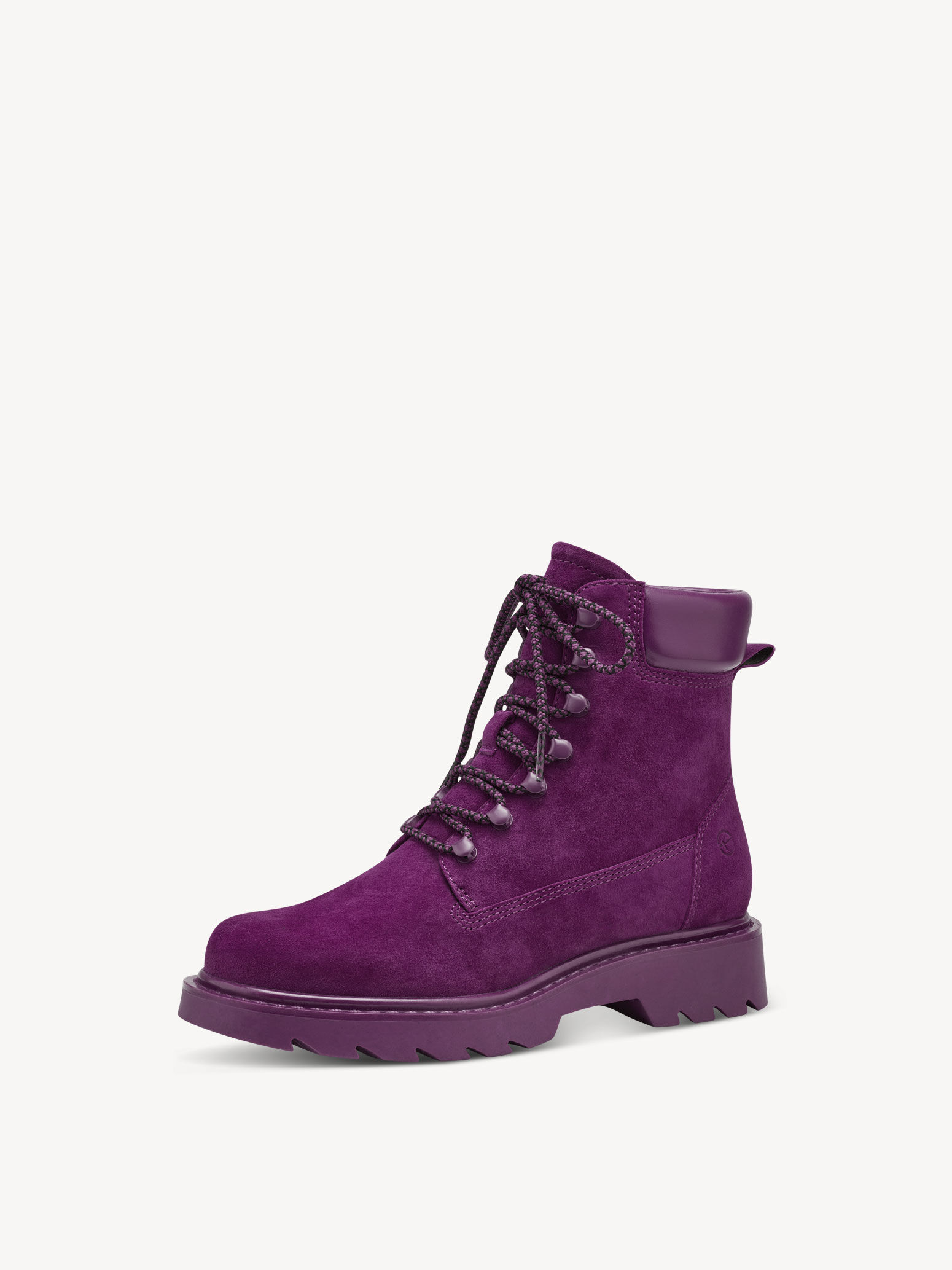 Bottine en cuir - rose fuchsia