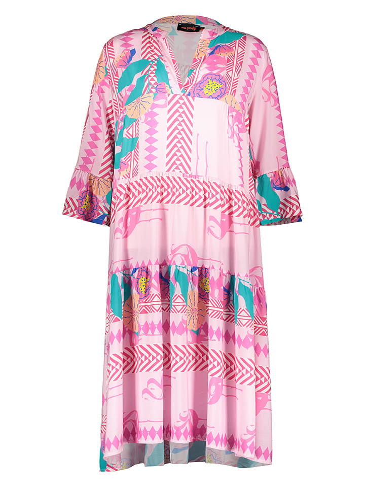 miss goodlife Kleid in Rosa/ Türkis günstig kaufen