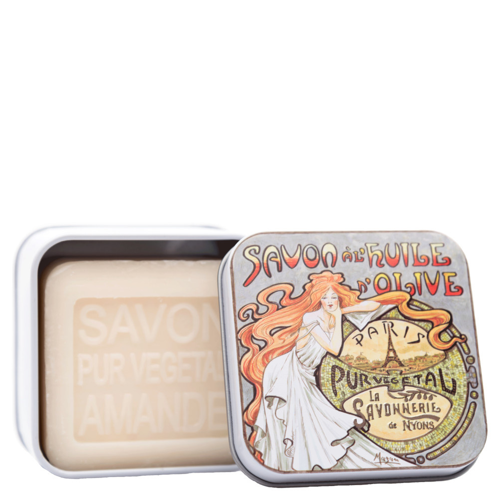 La savonnerie de nyons Savon 100g Amande et Boîte Métal Mucha 2 Savon