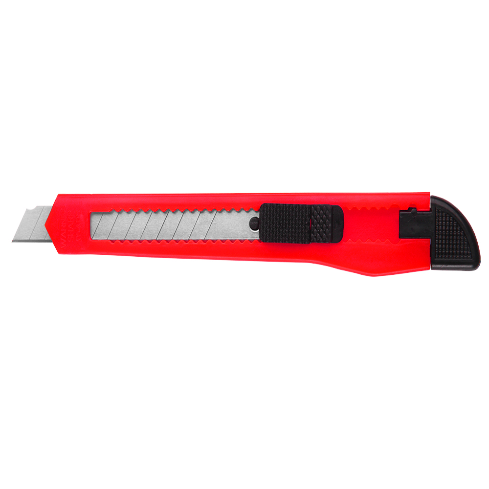 Monzana Cuttermesser 50er-Set Rot mit Abbrechklingen