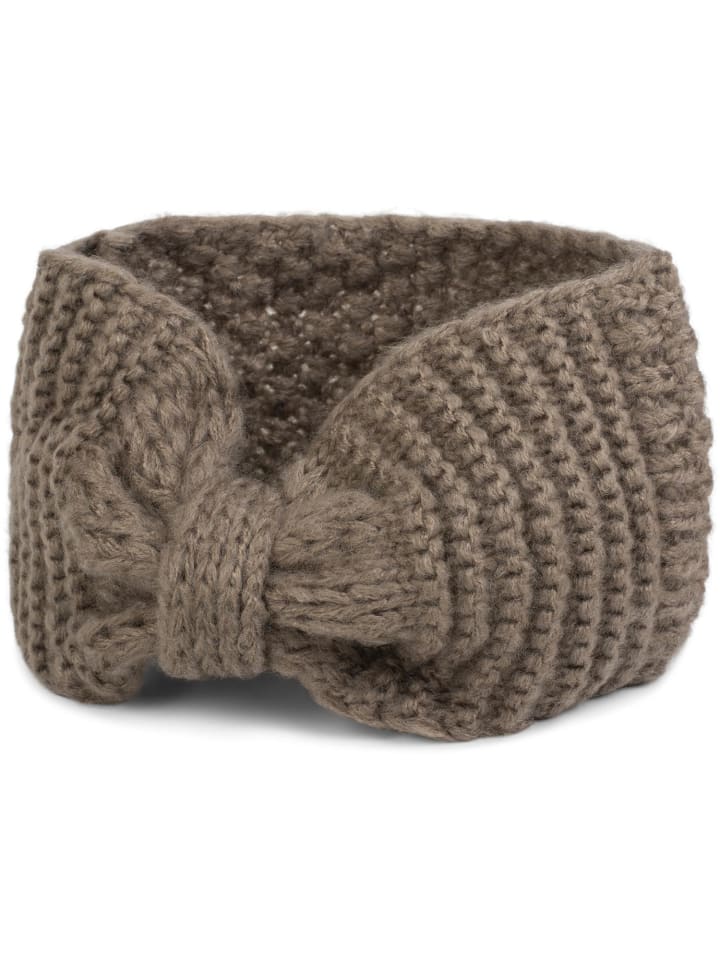 styleBREAKER Strick Stirnband in Taupe günstig kaufen onesize