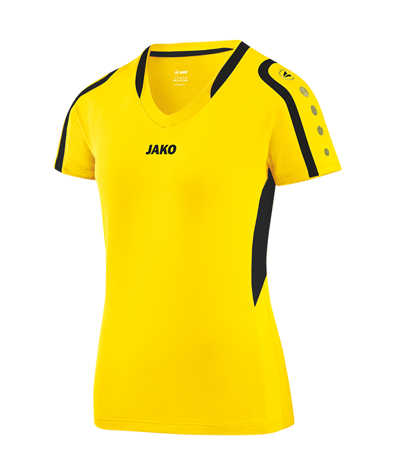Jako Block Trikot Damen Gelb Schwarz F03