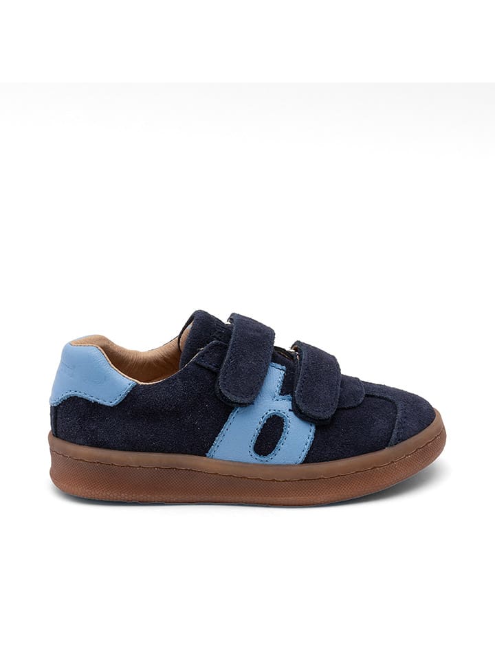 bisgaard Leder-Sneakers in Dunkelblau günstig kaufen