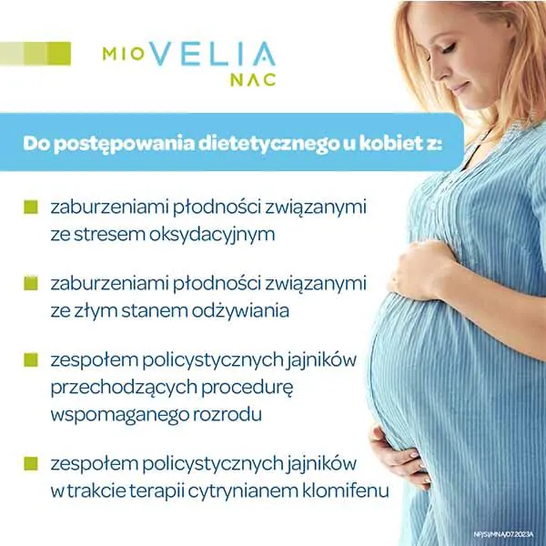 Miovelia Nac, preparatas, palaikantis moterų vaisingumą, kapsulės