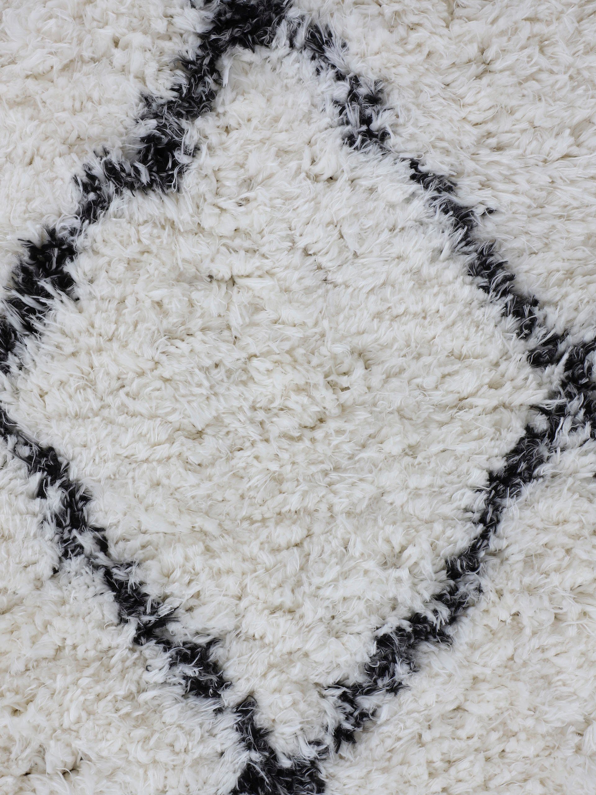 Hochflor-Läufer Eddy, carpetfine, rechteckig, Höhe: 30 mm, mit Fransen, Wohnzimmer