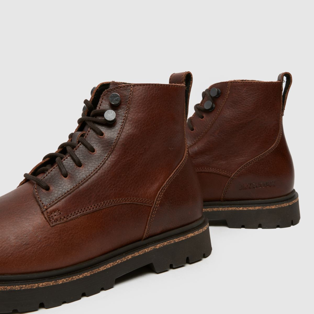 BIRKENSTOCK – Highwood – Mörkbruna snörstövlar