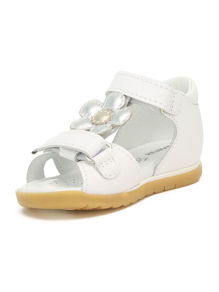 Bartek Leder-Sandalen in Weiß günstig kaufen