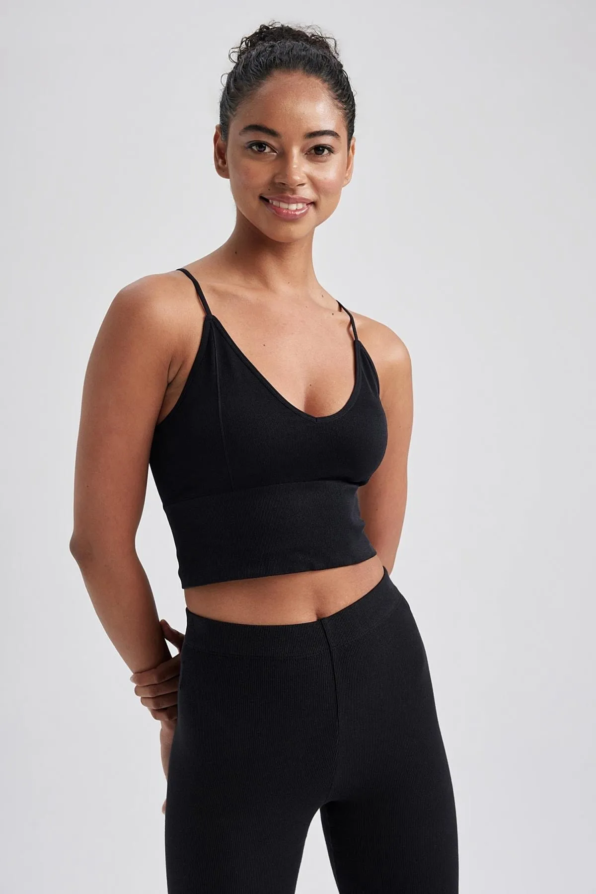 DeFacto  Fit Seamless V-Neck Seamless Athlete A7124ax23hs