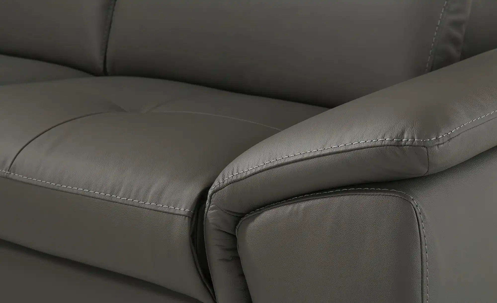 Primo Leder-Ecksofa Danae klein