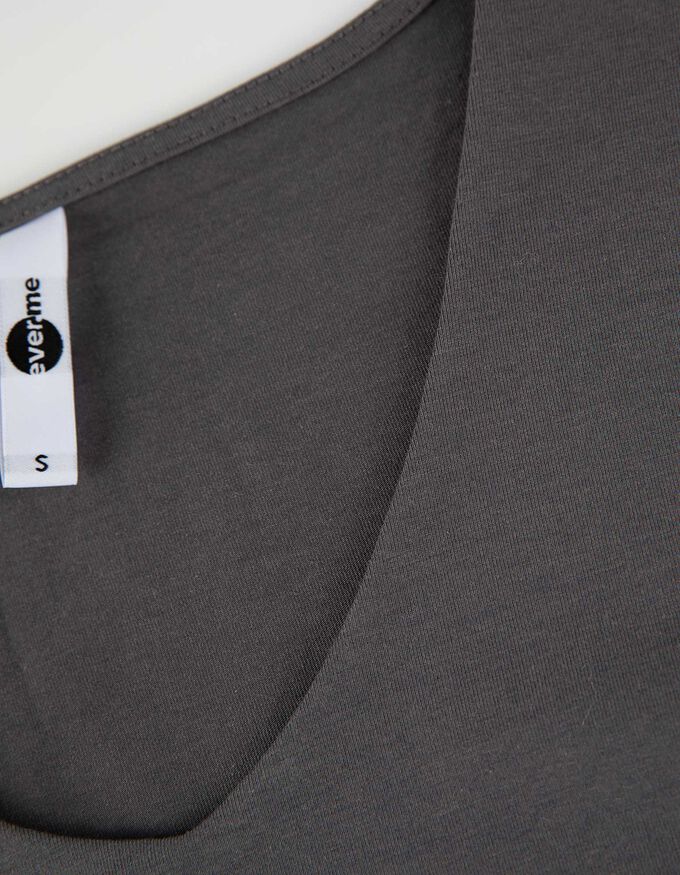 Langarmshirt - V-Ausschnitt