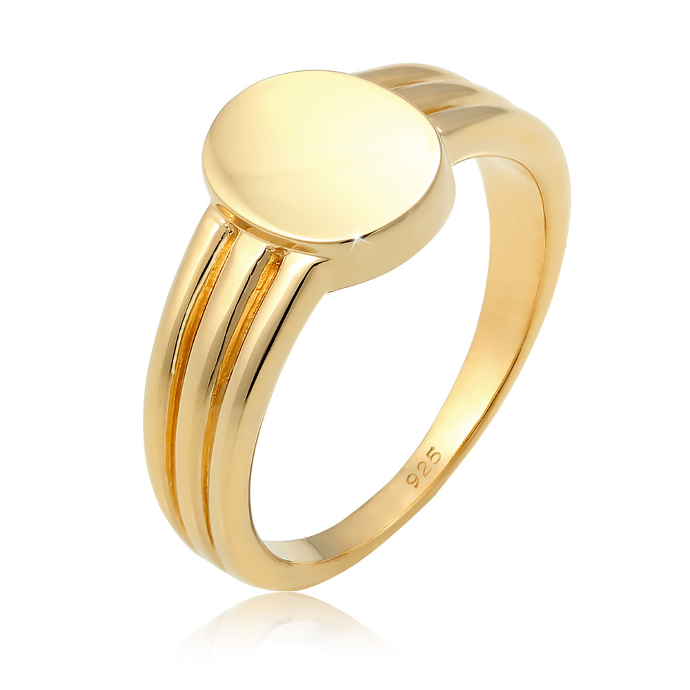Elli Elli Bague Cercle Basic Géo Bague Femme - (925/1000) Argent Bague
