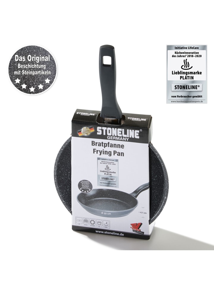 Stoneline Bratpfanne | ohne Deckel in Anthrazit | 20cm günstig kaufen Ø 20 cm