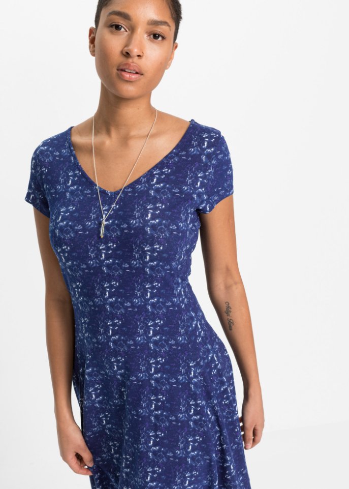 Shirtkleid im Batik-Look