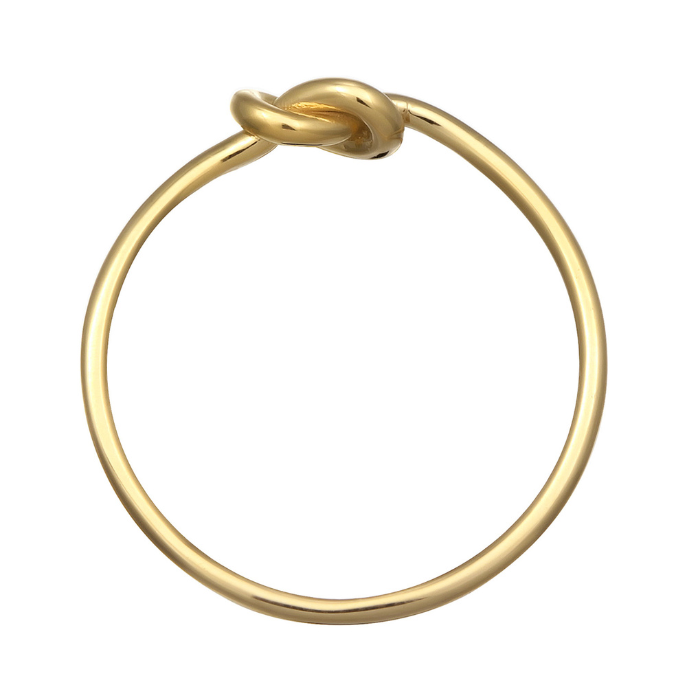 Elli PREMIUM Elli PREMIUM Bague Noeuds Dames Geo Minimal en or Jaune 375 Bague