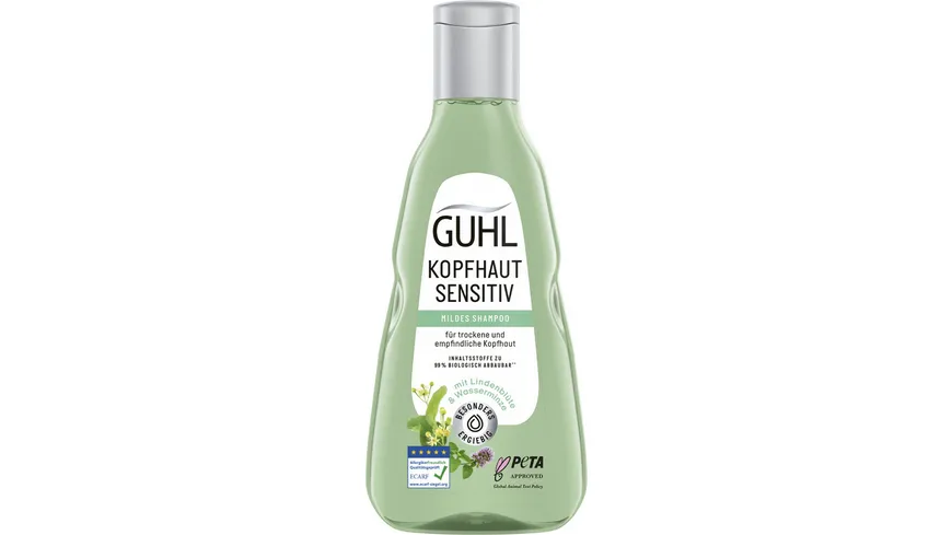 GUHL Shampoo Kopfhaut Sensitiv 4er-Pack 1000 ml