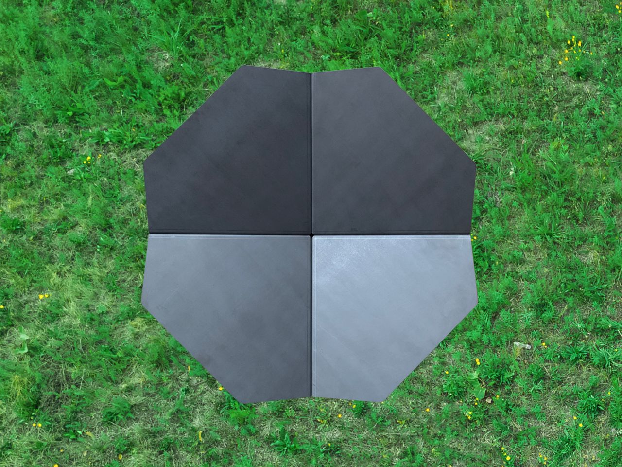 Keilbach Designprodukte Keilbach Feuerstelle, 80 x 80 x 22 cm, Stahl