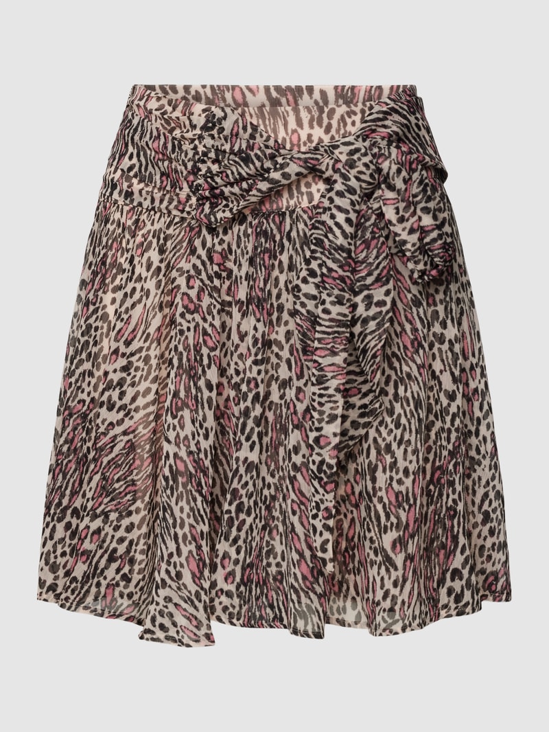 Minirock mit floralem Print Modell 'AMAN' in hellrosa