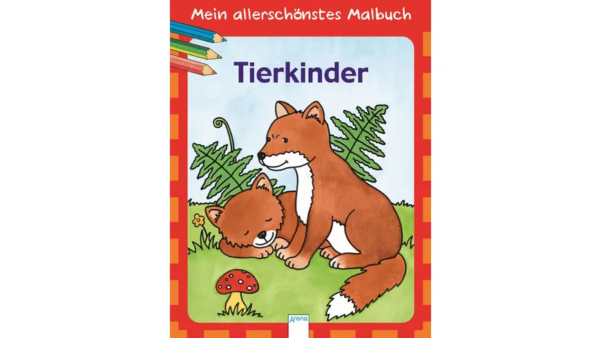 Buch - ARENA - Mein allerschönstes Malbuch - Tierkinder