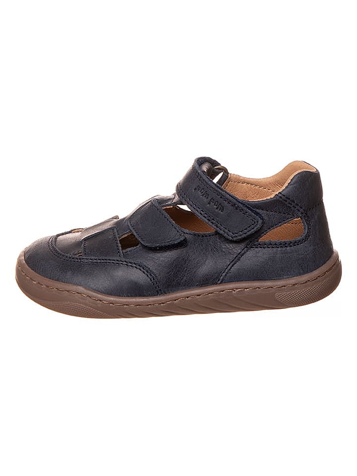 POM POM Leder-Barfußschuhe in Dunkelblau günstig kaufen 30